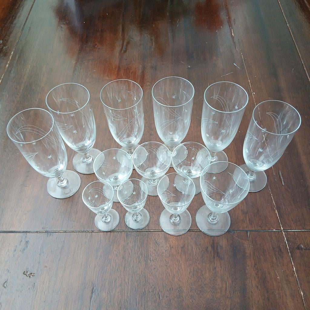 Vintage glazen, Ophalen of Verzenden