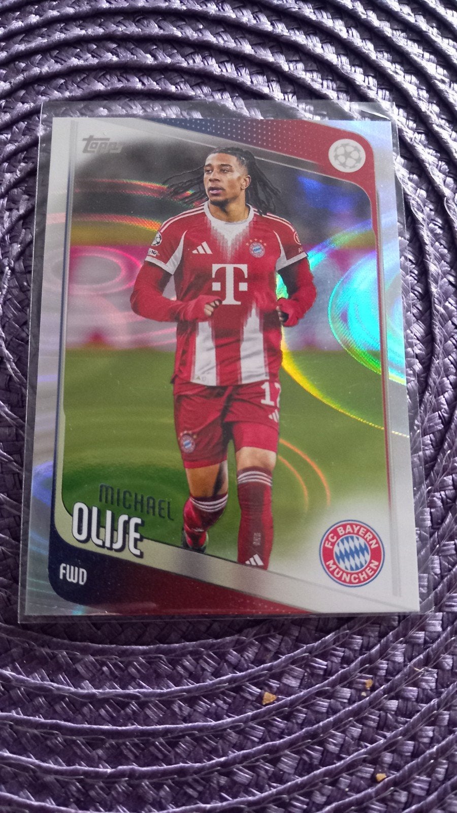 Michael Olise FC Bayern München Topps Champions League, Ophalen of Verzenden, Zo goed als nieuw, Buitenlandse clubs, Spelerskaart