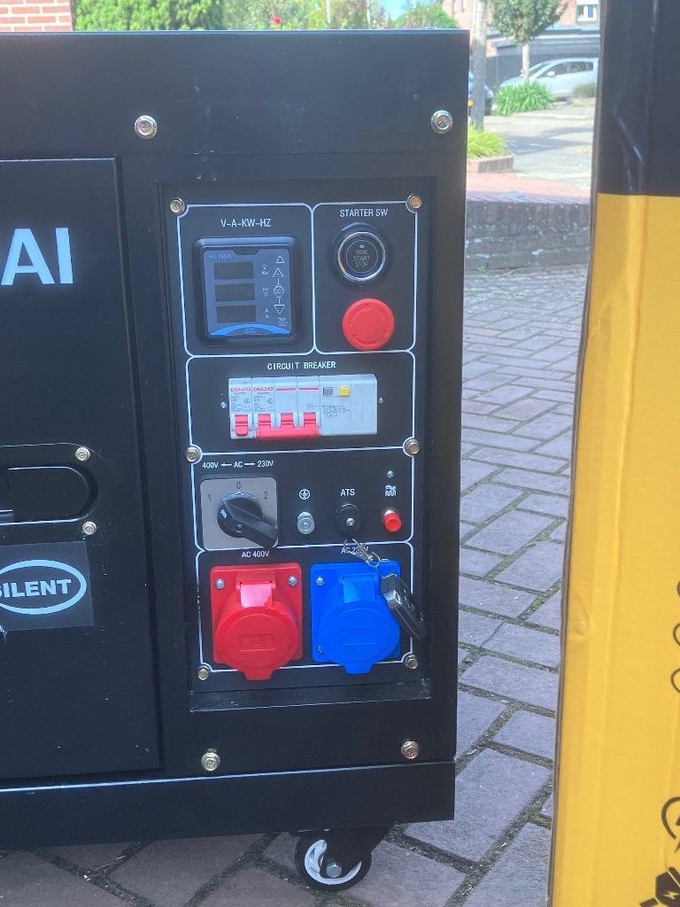 Aggregaten, Ophalen, Nieuw, 5 tot 10 kVA, Elektrisch startend