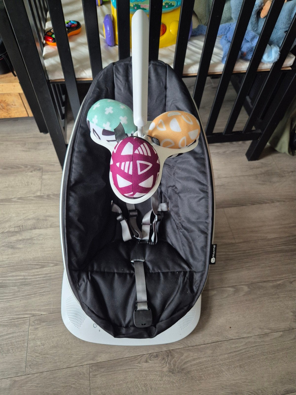 4moms mamaRoo 5 classic black schommelstoel, Ophalen, Zo goed als nieuw
