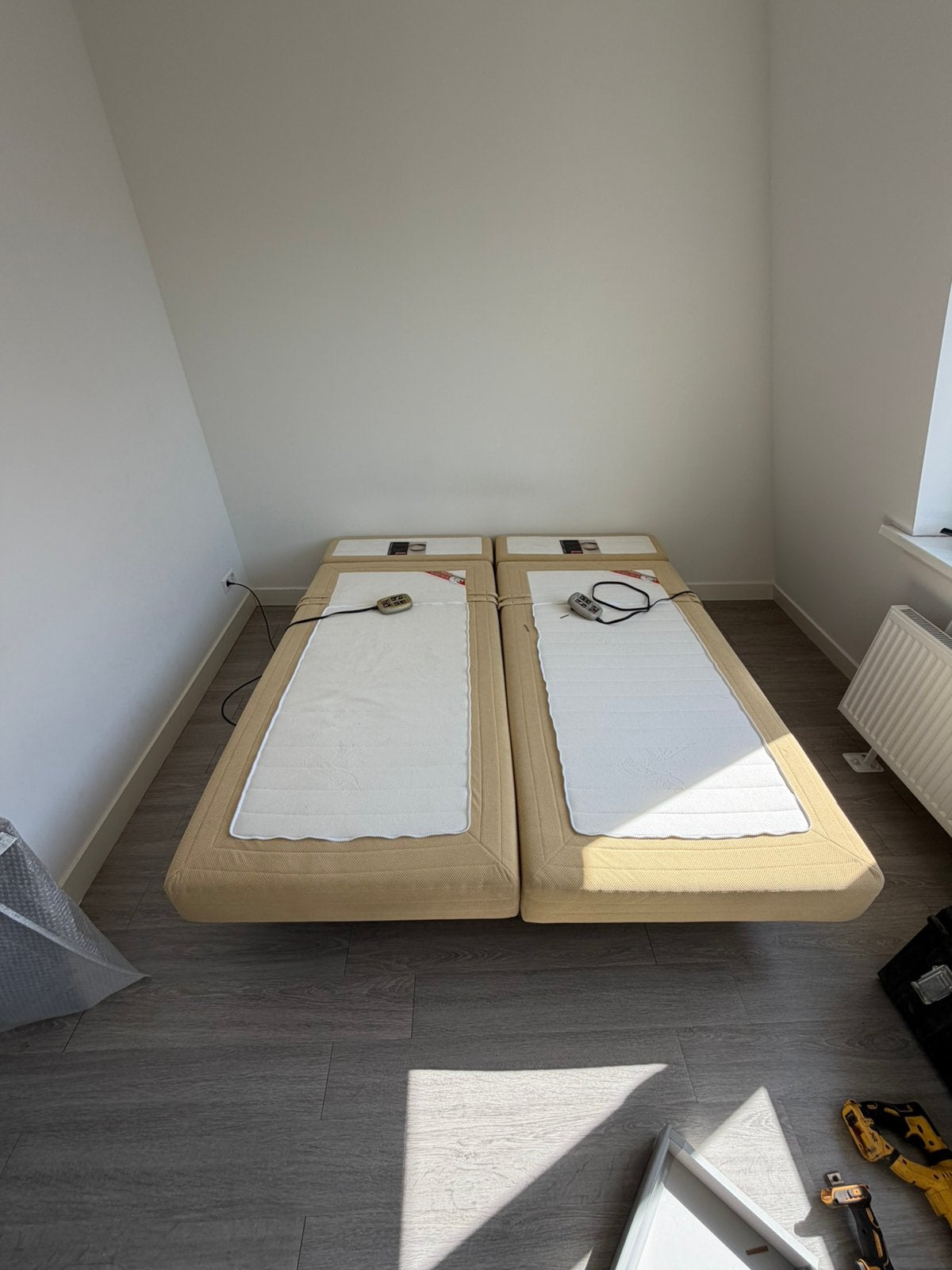 2 persoons electrisch verstelbaar bed+massage