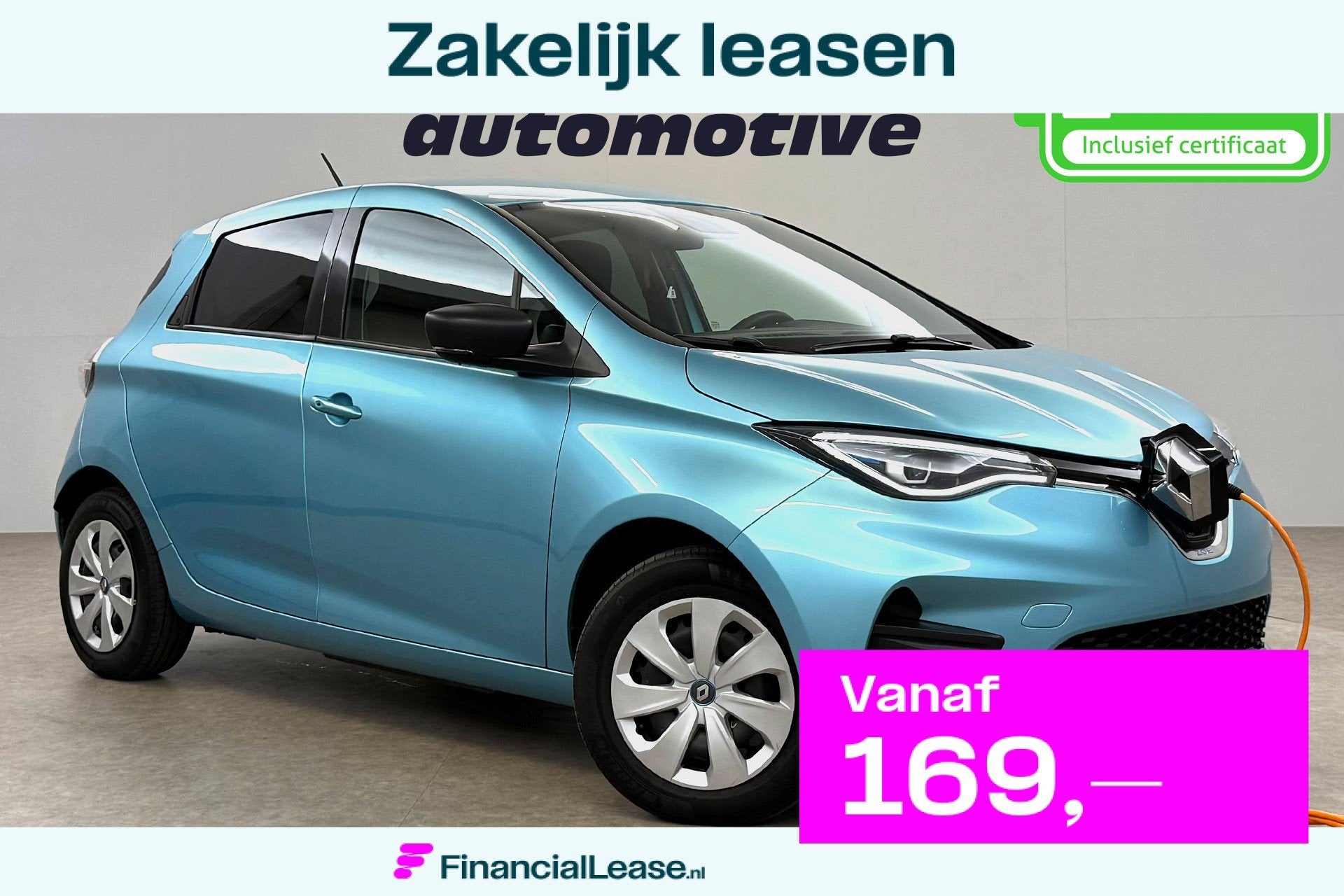Renault ZOE 41 kWh Life | Huur Accu | SOH 87% | Virtual | Ai, Stof, Gebruikt, 41 kWh, Blauw