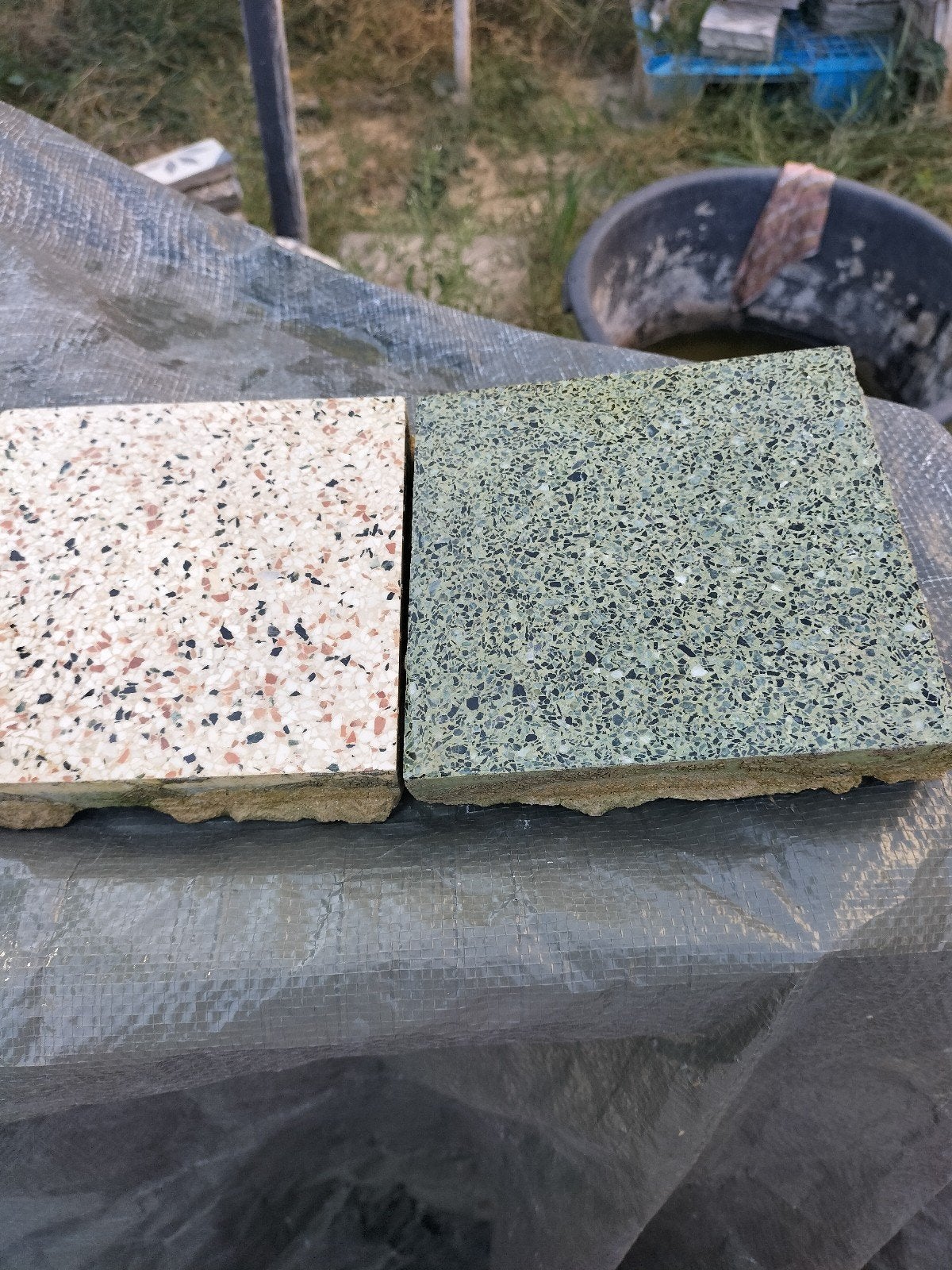 antieke vintage niet Portugese cement vloertegels terrazzo, Ophalen, Keramiek, Minder dan 20 cm, Minder dan 20 cm
