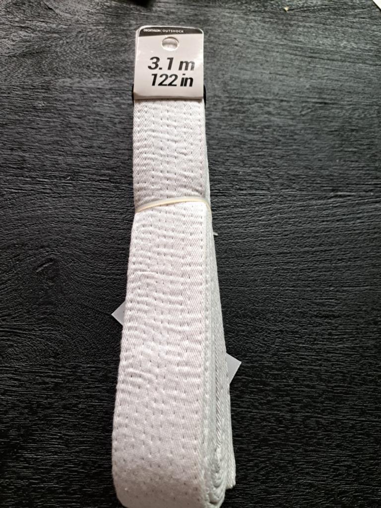 Nieuwe Karateband wit 3,1m, Maat XL, Ophalen of Verzenden, Nieuw, Overige
