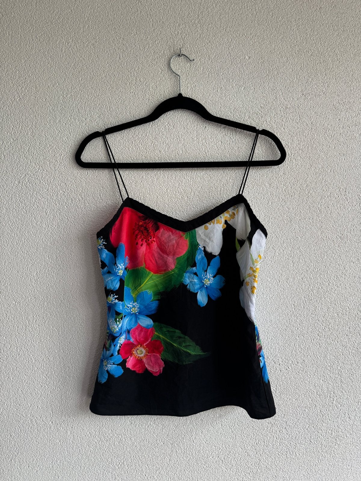 Ted Baker zomerse mouwloze top met bloemen print, Zwart, Ted Baker, Ophalen of Verzenden, Zo goed als nieuw