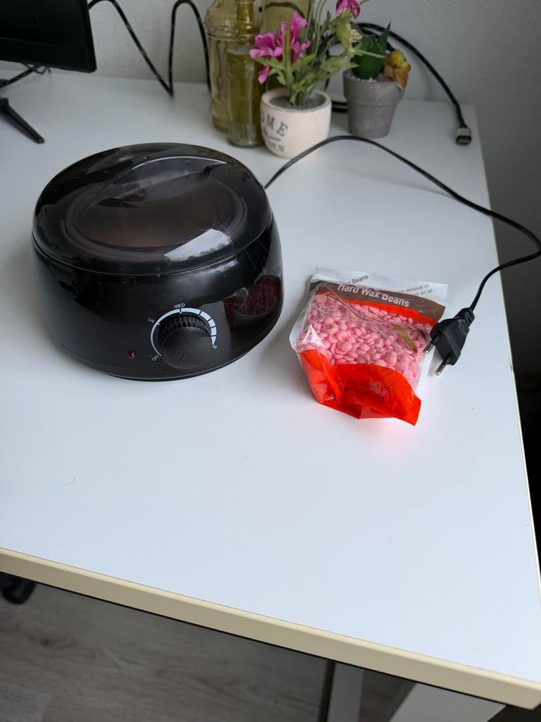 Waxpot met waxparels - Zo goed als nieuw, Gehele gezicht, Zwart, Ophalen of Verzenden, Zo goed als nieuw