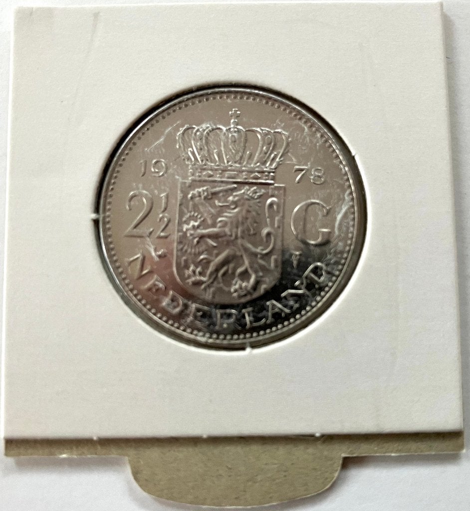 Rijksdaalder uit 1978, Ophalen of Verzenden, Koningin Juliana, 2½ gulden, Losse munt