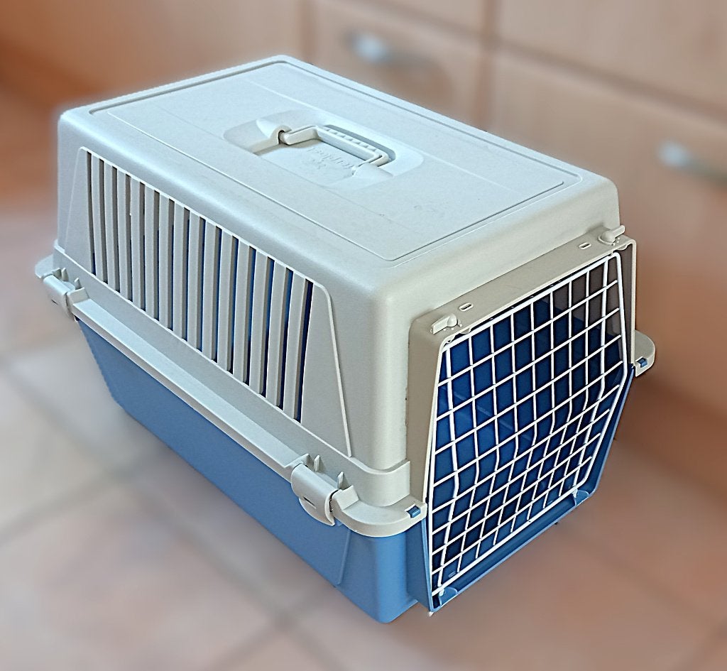 Ferplast Atlas 30 transportbox XL - creme/blauw - 60x40x38, Dieren en Toebehoren, Ophalen