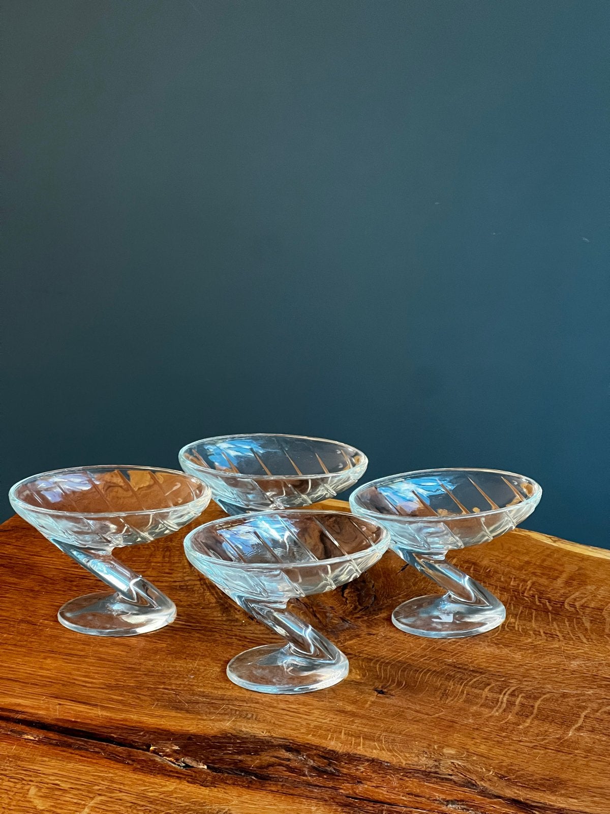 Set van 4 La Rochere vintage dessert ijscoupes, Ophalen of Verzenden
