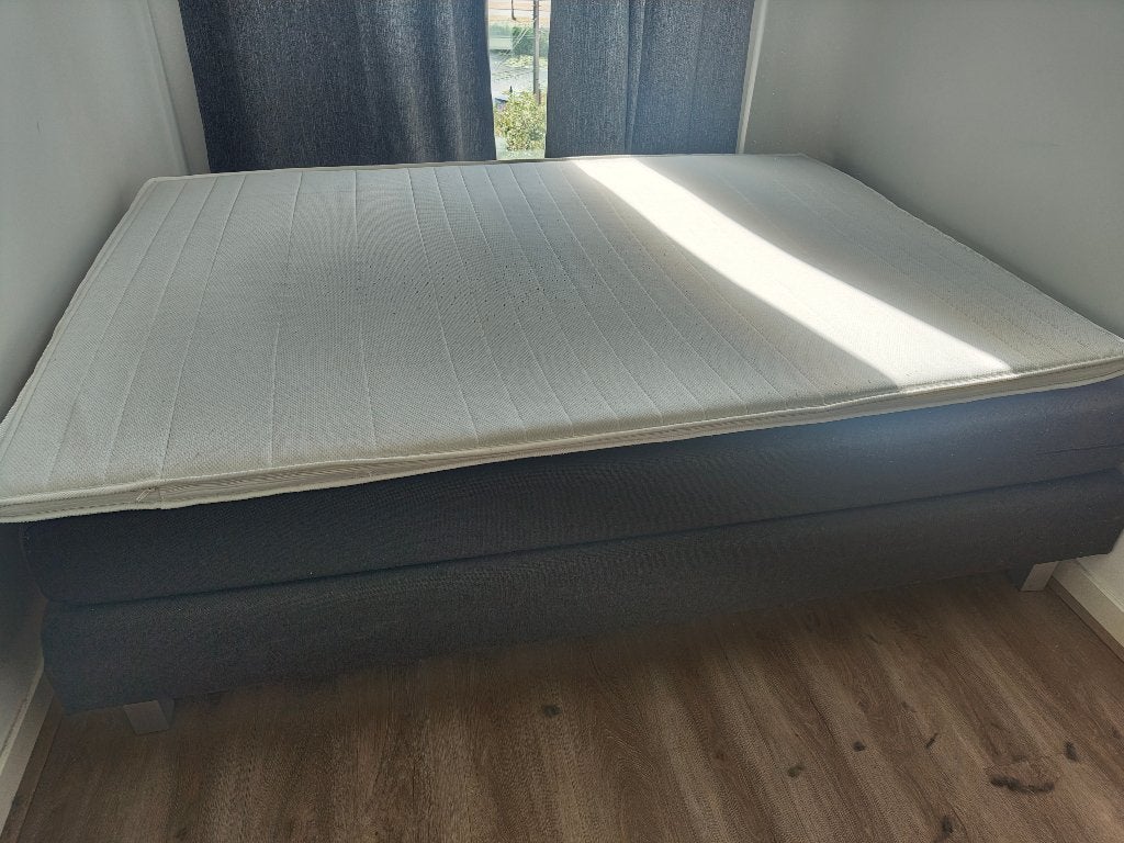 Boxspring bed 140x200, Ophalen, Gebruikt, Tweepersoons, 140 cm