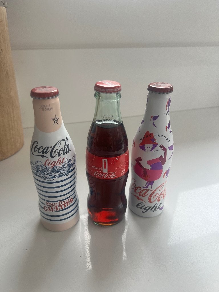 Jean paul gaultier en marc jacobs coca cola flesjes, Ophalen of Verzenden, Nieuw, Overige typen