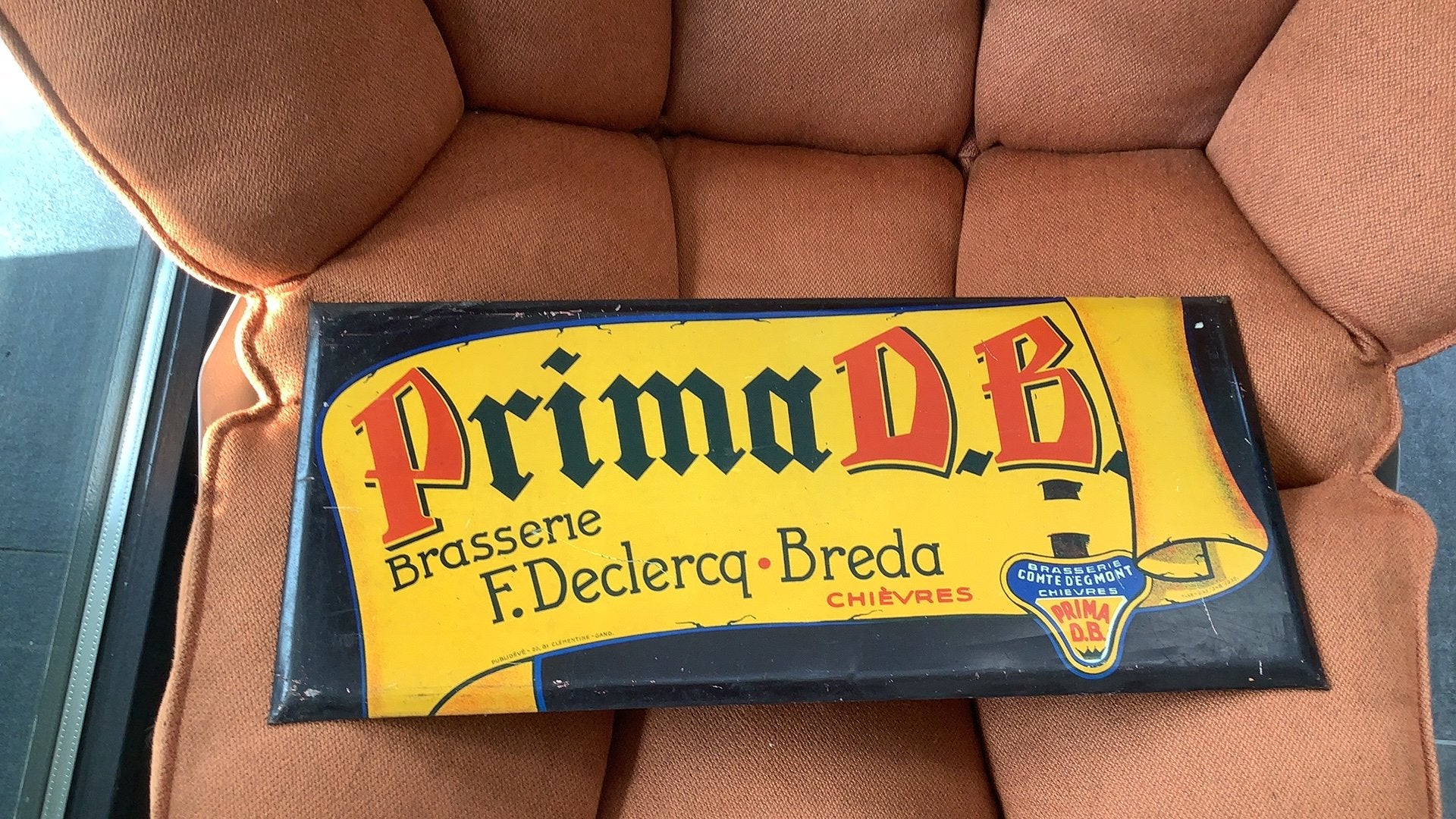 Bier reclme bord, Ophalen, Gebruikt, Reclamebord, Plaat of Schild, Overige merken