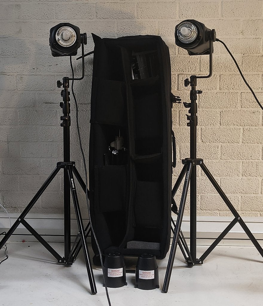 Bowens Gemini GM500R flitsset in rolkoffer, vanaf €360, Audio, Tv en Foto, Overige merken, Flitser, Ophalen, Gebruikt