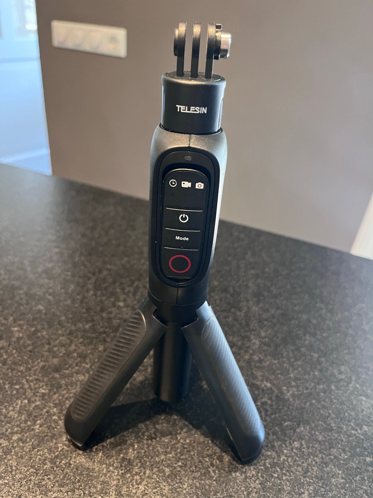 Telesin Powerbank Selfie Stick Statief met Remote voor GoPro, Audio, Tv en Foto, Selfiestick, Overige merken, 125 cm of minder