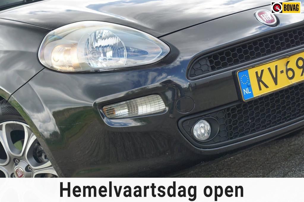 Fiat Punto Evo 0.9 TwinAir Lounge | Nero Vesuvio | Sportstoe, Auto's, Voorwielaandrijving, Gebruikt, Euro 6, Origineel Nederlands
