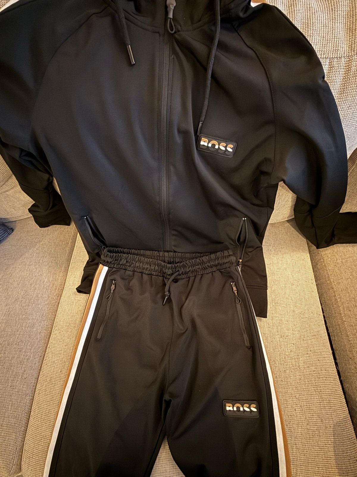BOSS Trainingspak - Maat XS, Kleding | Heren, Sportkleding, Zwart, Ophalen of Verzenden, Zo goed als nieuw, Algemeen