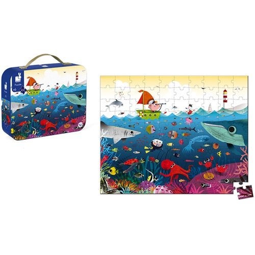 Kinderpuzzel Puzzel Onderwater Wereld 100st Janod, 13 rue de l’Industrie – 39270 ORGELET, France, Service-client-janod@juratoys.com