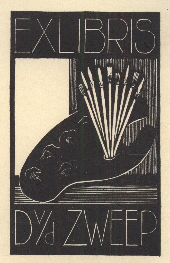 1346 Ex Libris Nederland : Dirk van Luijn, 1933, Verzenden, Ex libris