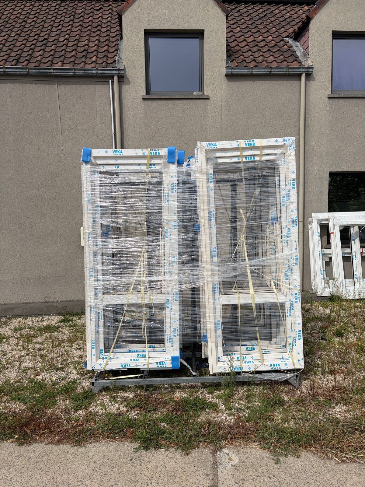 Kozijnen Veka type NL 116 (blokprofiel) draaikiep crème, Ophalen, Kunststof, Raamkozijn, Nieuw