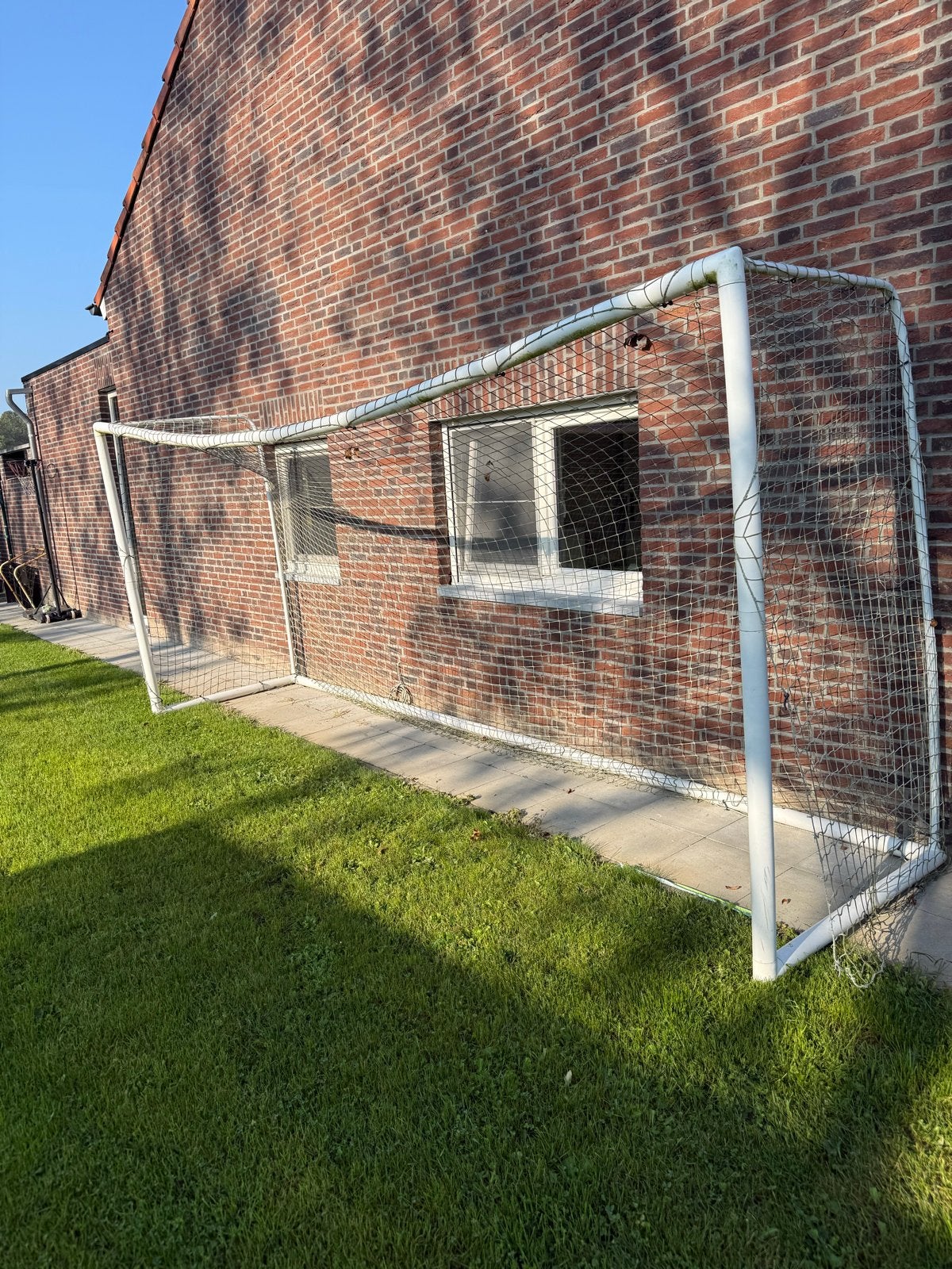 Voetbalgoal 2x5 meter teab, Ophalen, Gebruikt, Overige typen