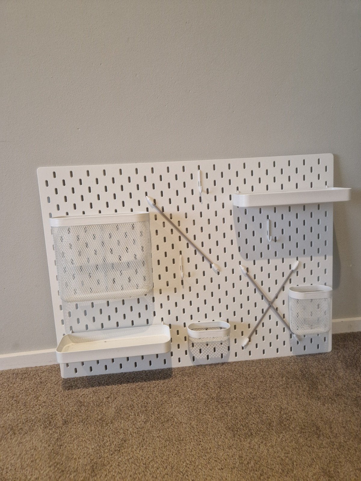 IKEA Skadis Pegboard met accessoires, Ophalen, Zo goed als nieuw