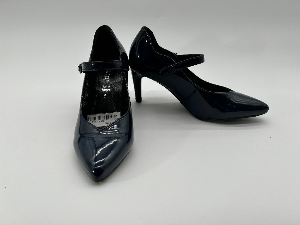 Gabor, maat 38 sierlijke donker blauwe bandschoenen, Gabor, Nieuw, Schoenen met hoge hakken, Verzenden