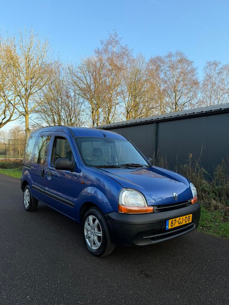 Renault Kangoo 1.4 Rolstoelauto / Invalideauto 47.530km!, Auto's, Stof, 4 cilinders, Blauw, Origineel Nederlands