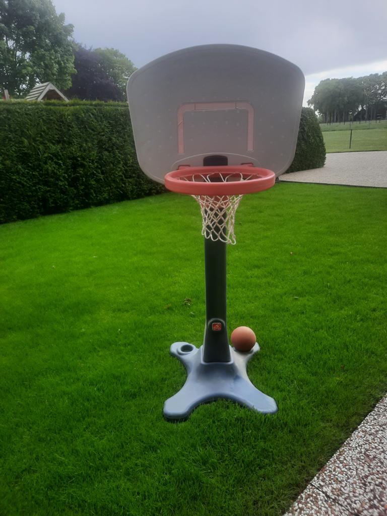 Basketbal standaard met bal, Ophalen