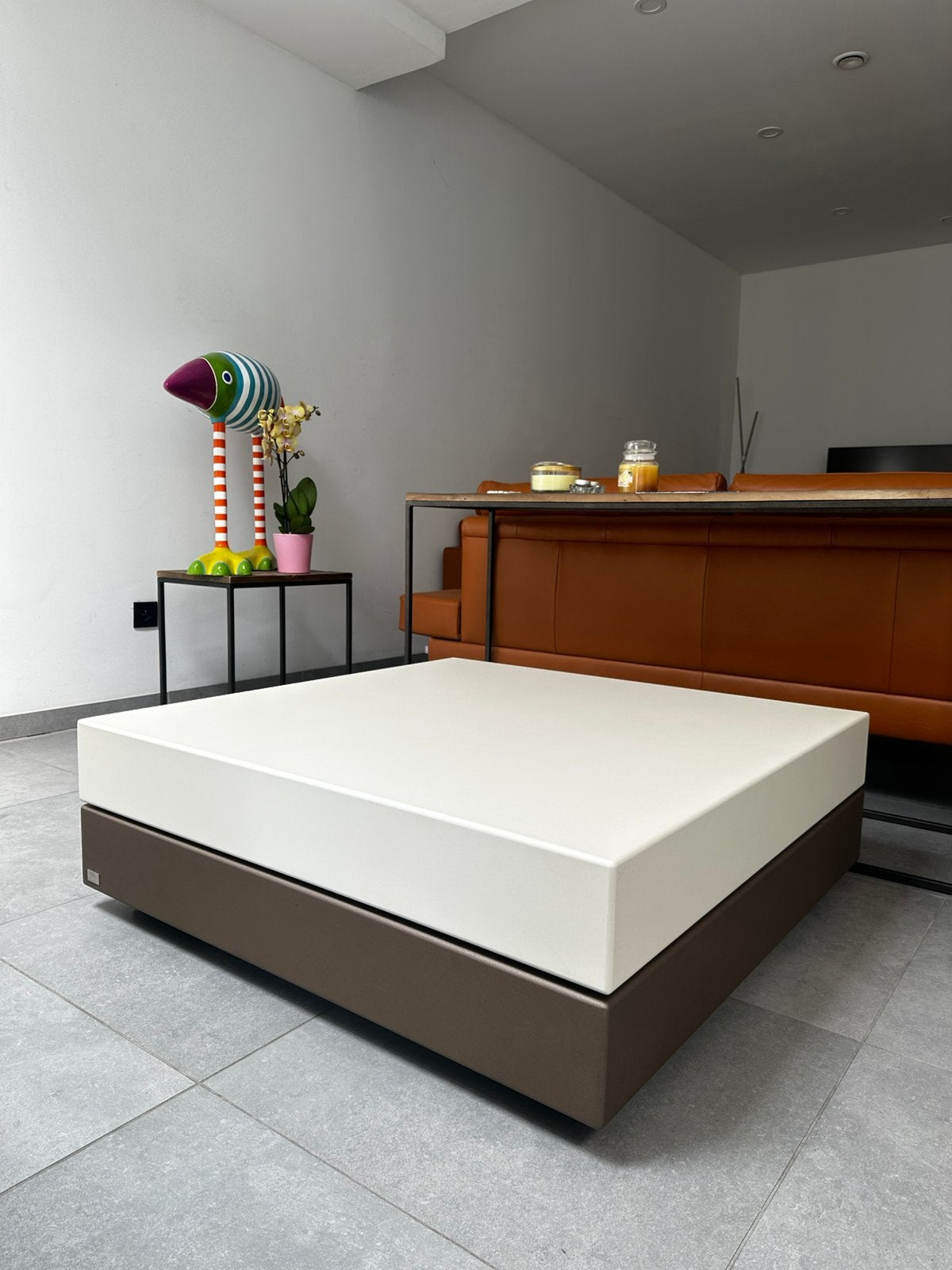 Leolux Trovo Salontafel, Huis en Inrichting, Tafels | Salontafels, 100 tot 150 cm, Vierkant, Zo goed als nieuw, Minder dan 50 cm