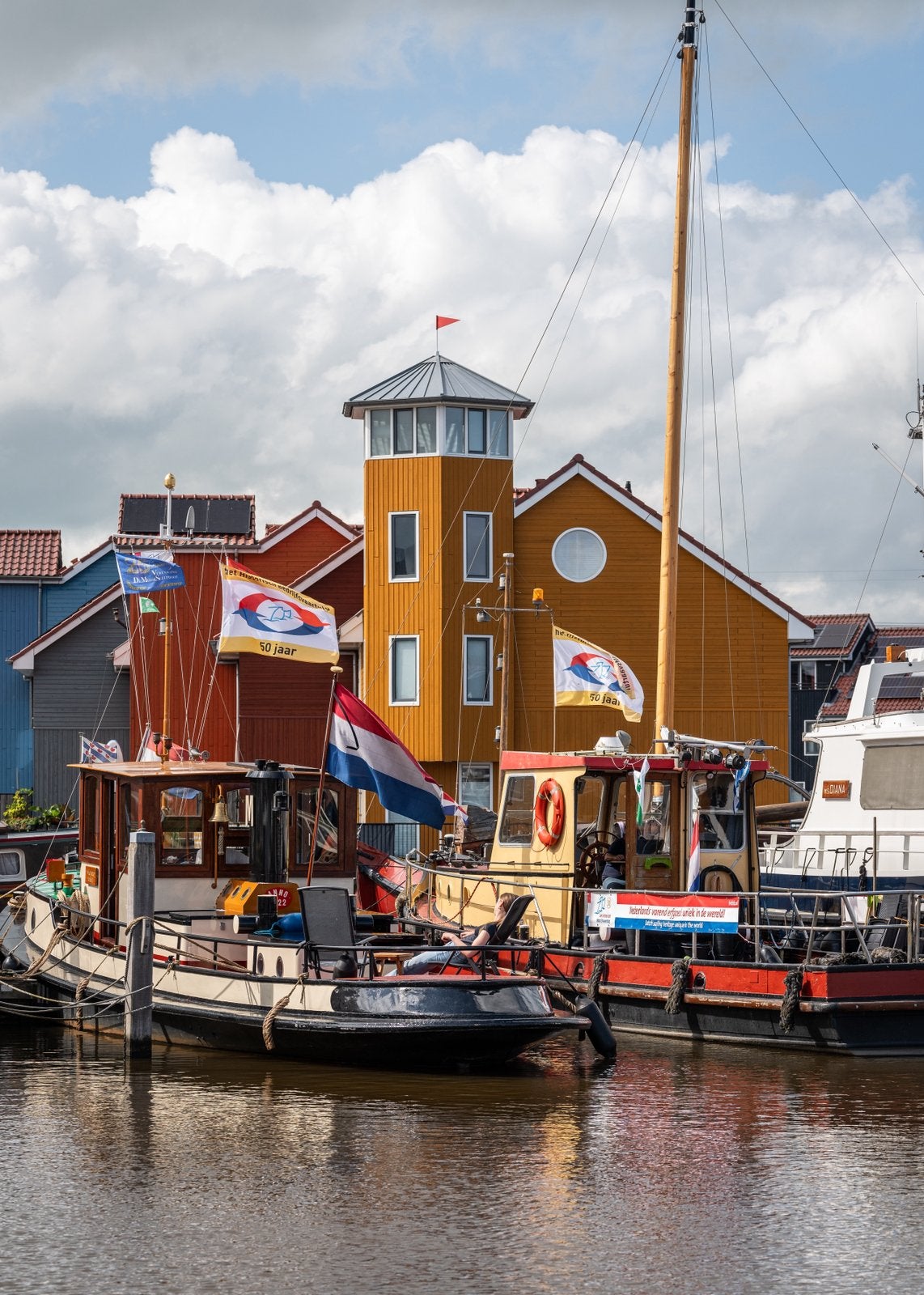 Winterligplaats jachthaven Reitdiep groningen, Winter