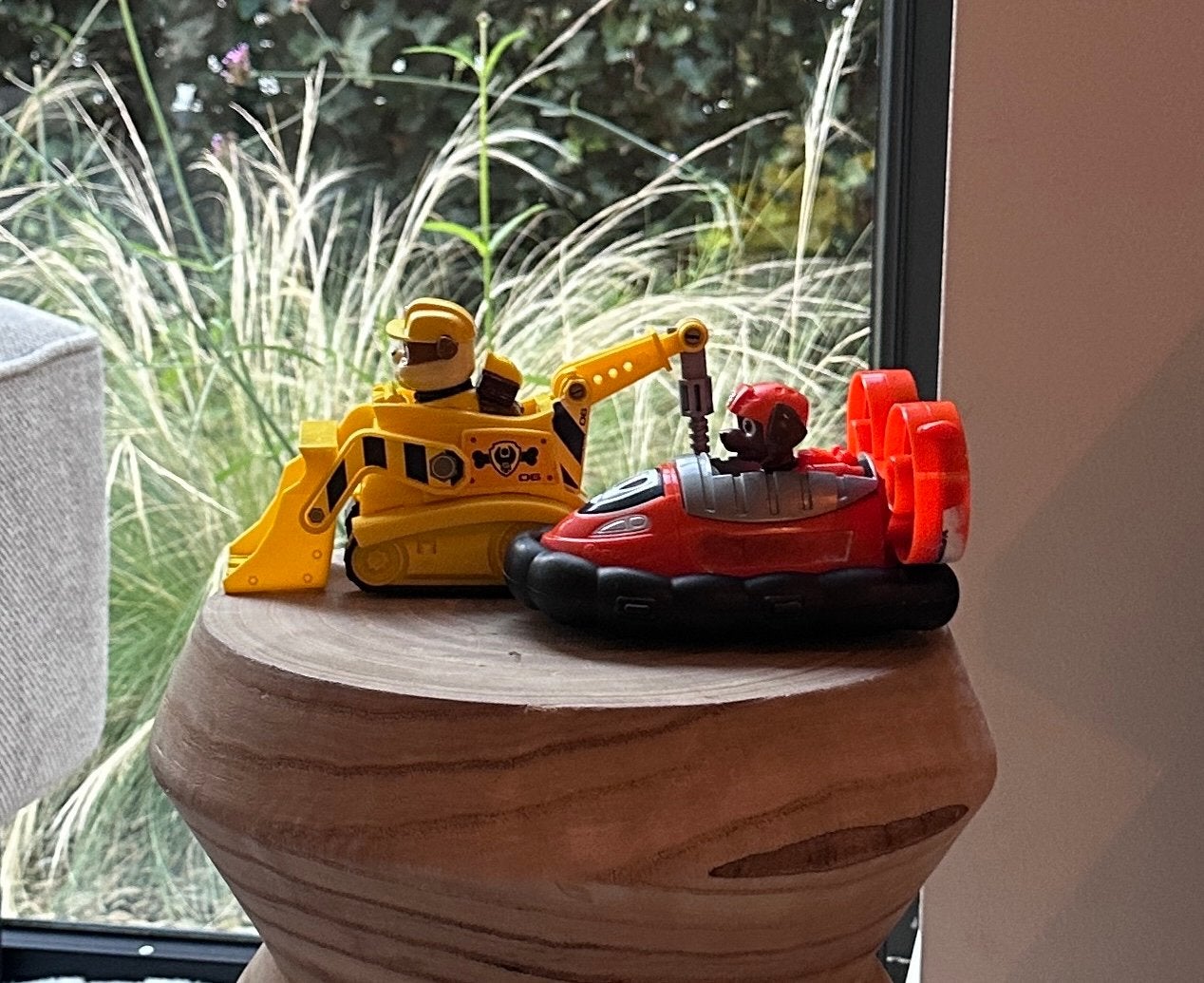 Paw Patrol speelgoed: Rubble's Graafmachine & Zuma's Hovercr, Ophalen, Gebruikt