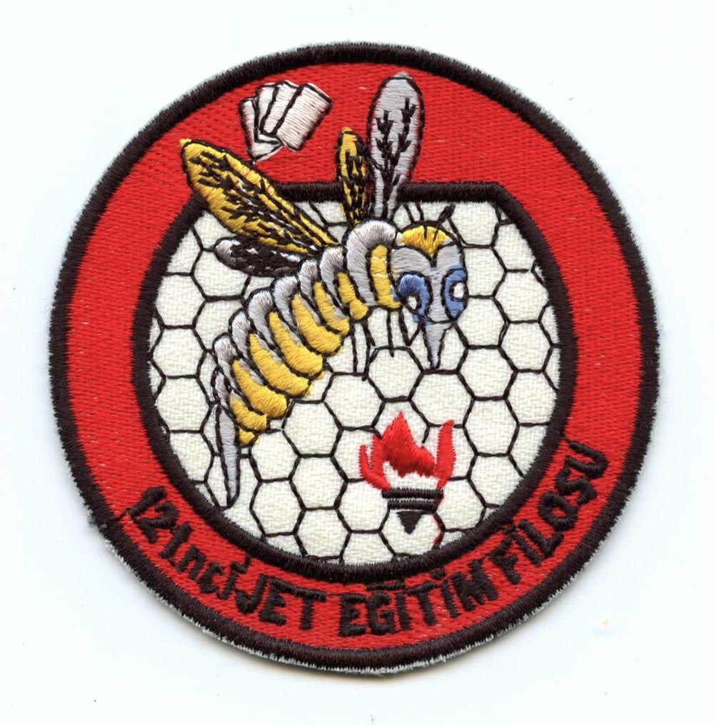 Turkish air force patch 121 Filo T-38A Izmir-Cigli, Verzamelen, Ophalen of Verzenden, Luchtmacht, Overige gebieden, Embleem of Badge