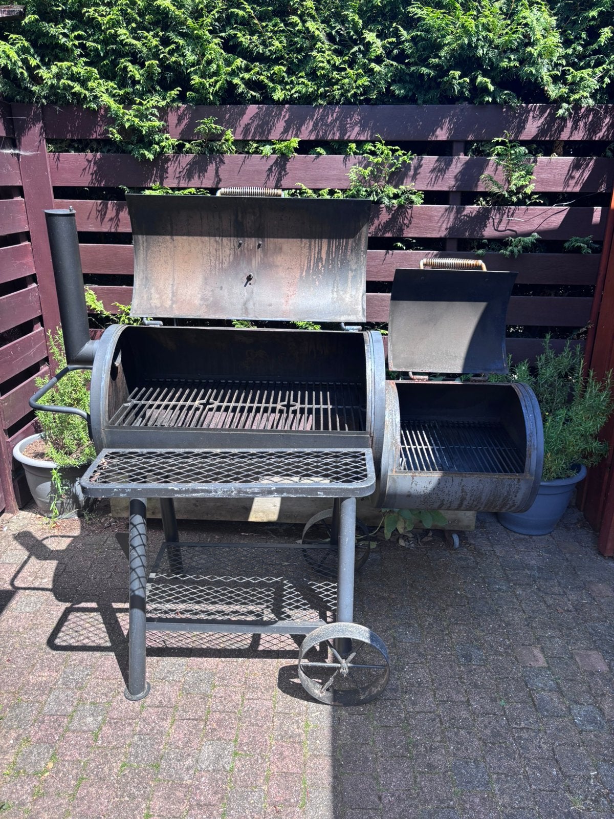 Te Koop Jamestown Charlton BBQ Smoker, dik staal, Tuin en Terras, Ophalen, Gebruikt