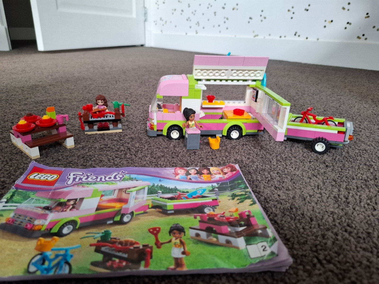 Lego Friends Camper met accessoires en instructieboekje, Ophalen, Gebruikt, Lego, Friends
