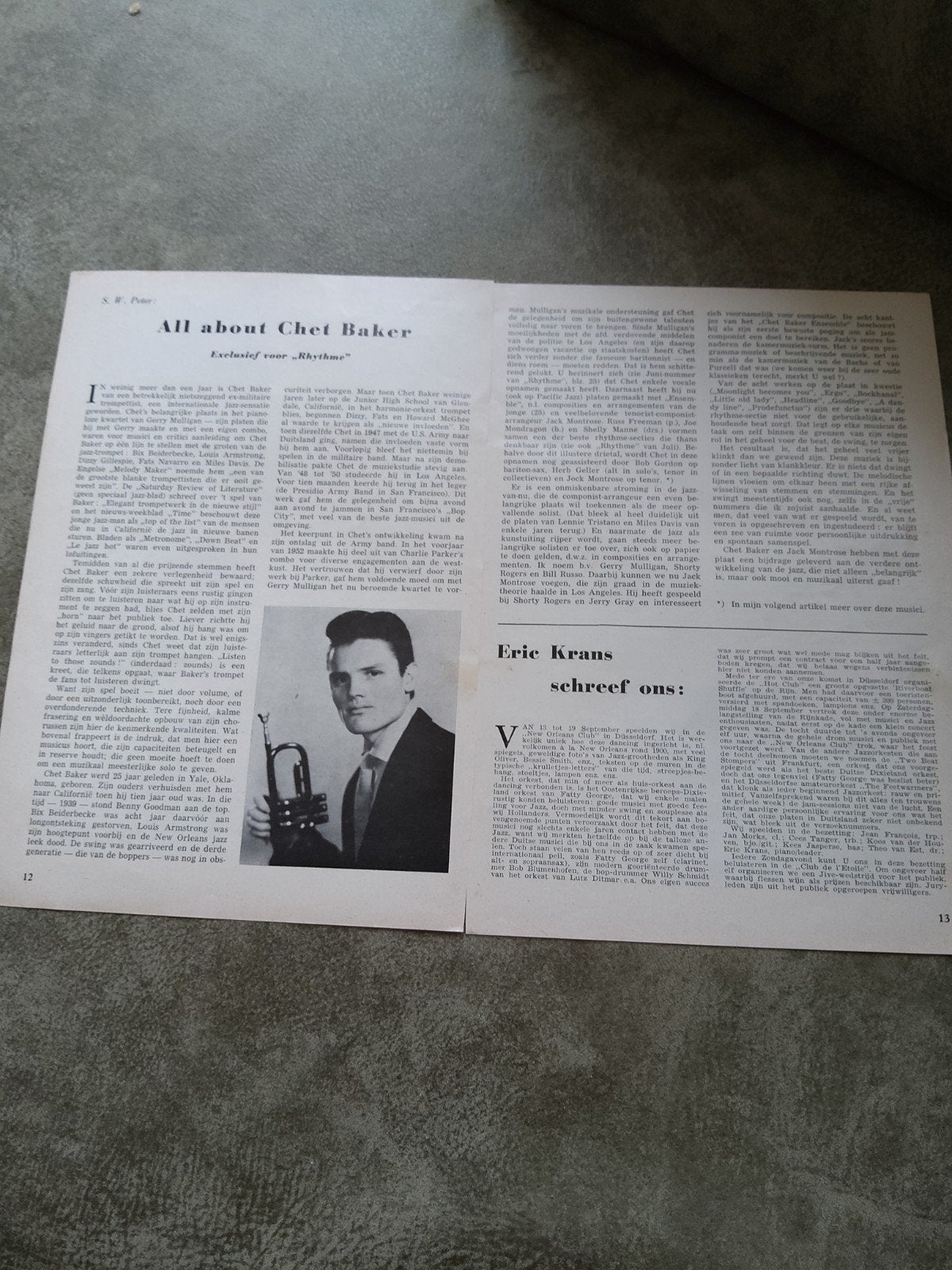 Chet Baker, Ophalen of Verzenden, 1980 tot heden, Tijdschrift