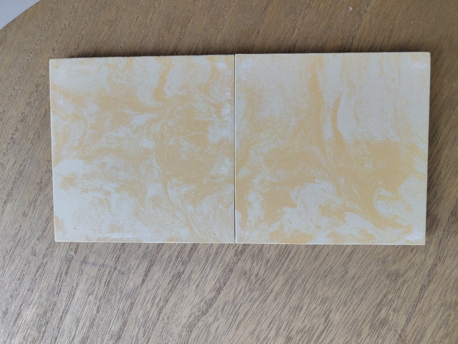 Vintage Mosa tegels 10x10 cm geel gevlamd (200+ stuks), Ophalen, Gebruikt, Minder dan 20 cm, Minder dan 20 cm