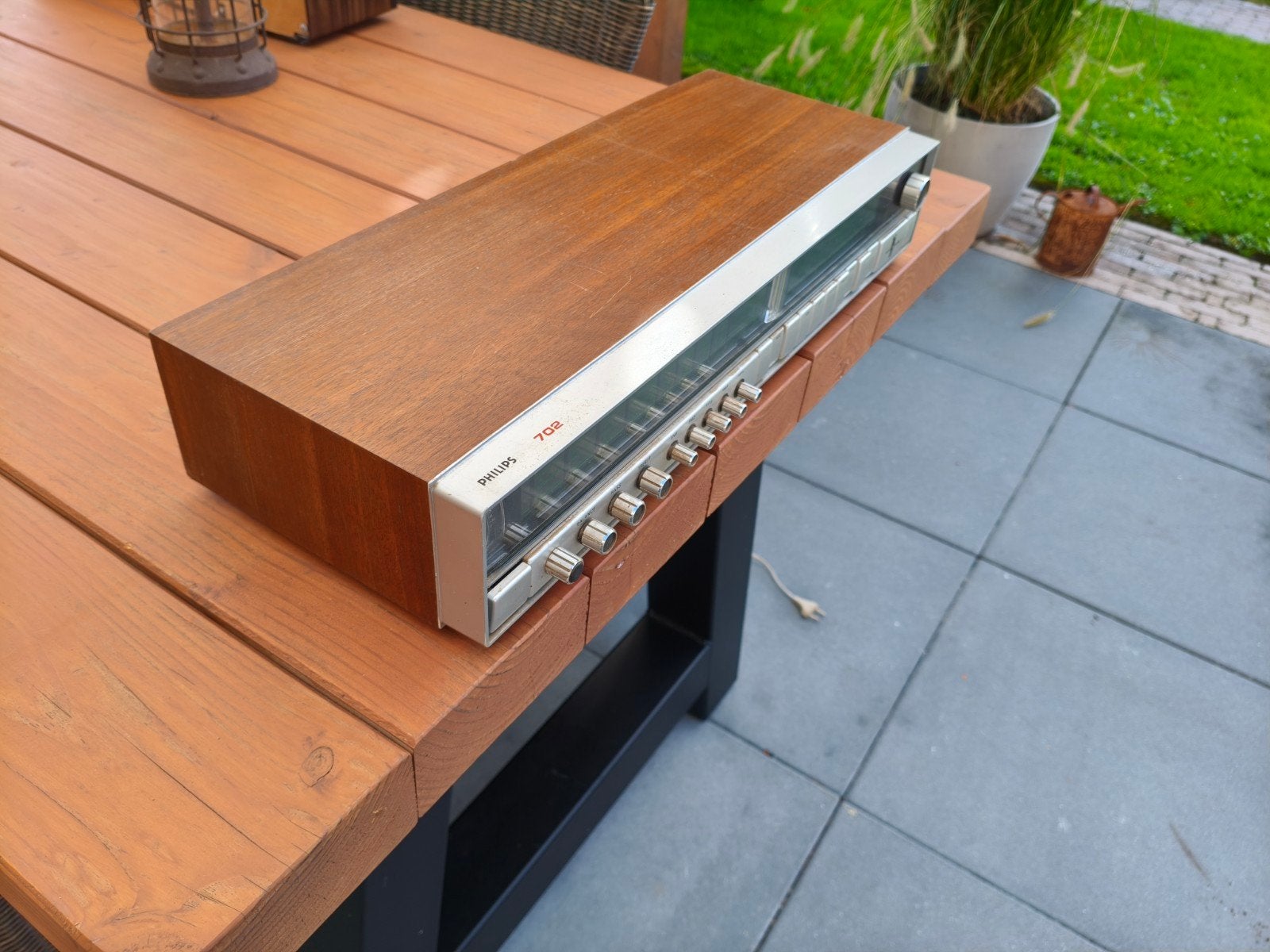 Vintage Philips 702 Radio - Houten Behuizing, Ophalen, Gebruikt, Radio
