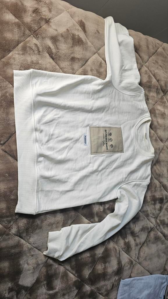 Burberry trui Large...2 x gedragen, Maat 52/54 (L), Wit, Ophalen of Verzenden, Zo goed als nieuw