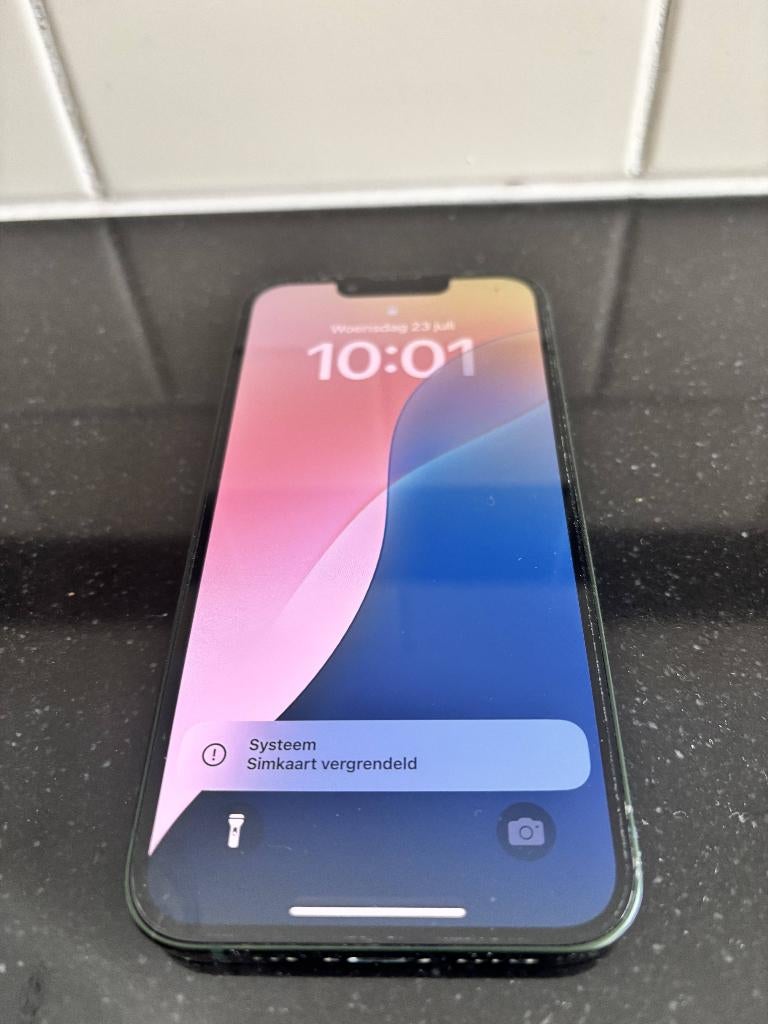 iPhone 13 128GB Groen, Telecommunicatie, Mobiele telefoons | Apple iPhone, Ophalen, IPhone 13, 81 %, Met simlock