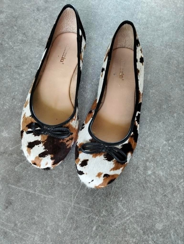 Leuke ballerina's met dierenprint - Maat 39, Overige kleuren, Onbekend, Gedragen, Ballerina's