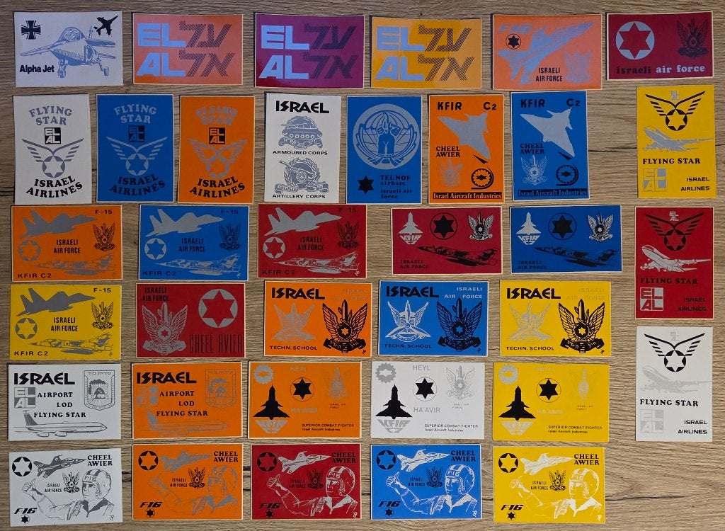 Ov79 Israël militaire emblemen stickers (1 euro per stuk), Ophalen of Verzenden, Nieuw, Meerdere stickers