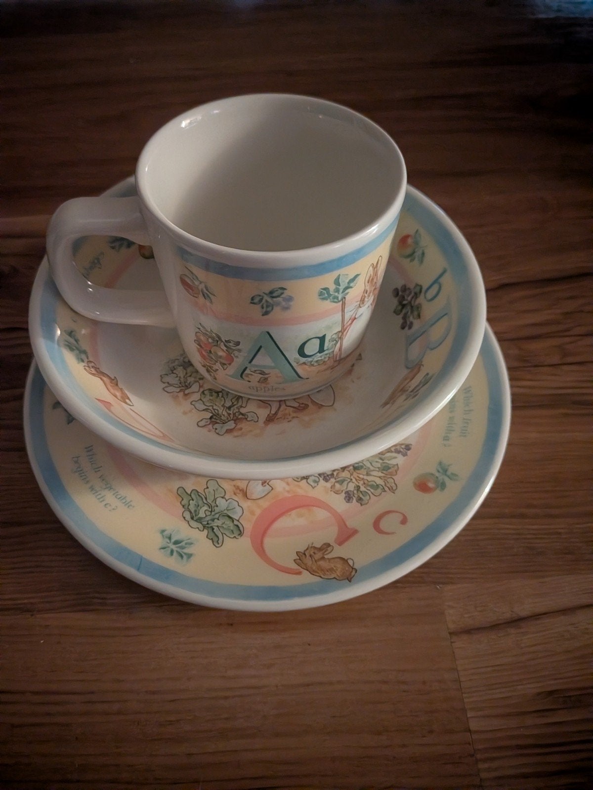 Wedgwood Peter Rabbit set, Ophalen of Verzenden