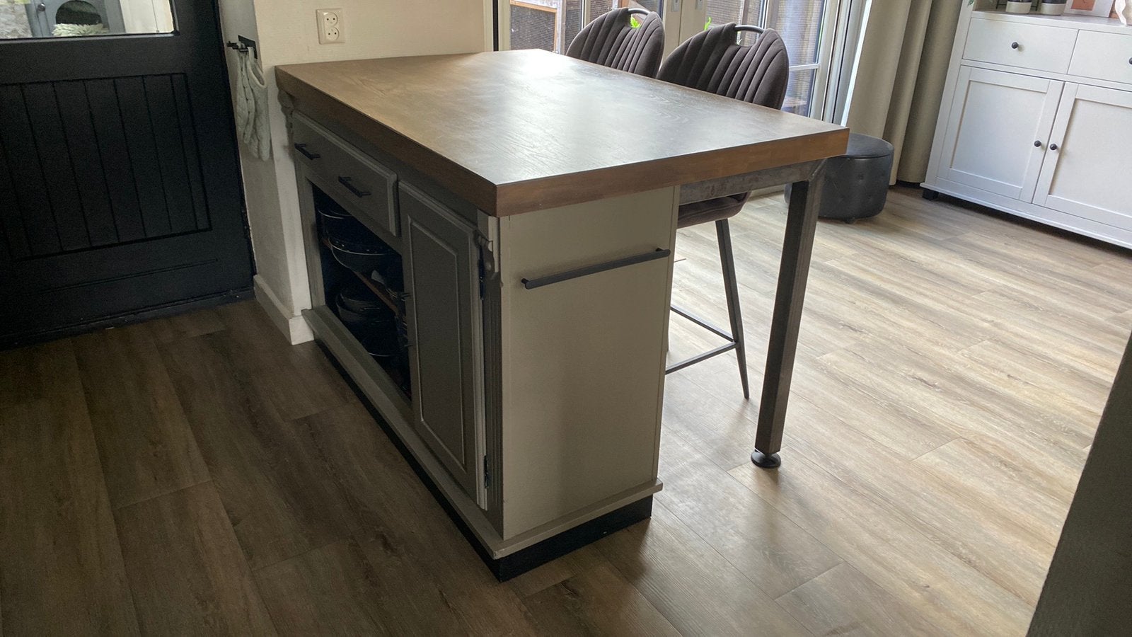 Keukenblok/eiland, Huis en Inrichting, Keuken | Keukenelementen, Ophalen, Gebruikt, 100 tot 150 cm, 75 cm of meer