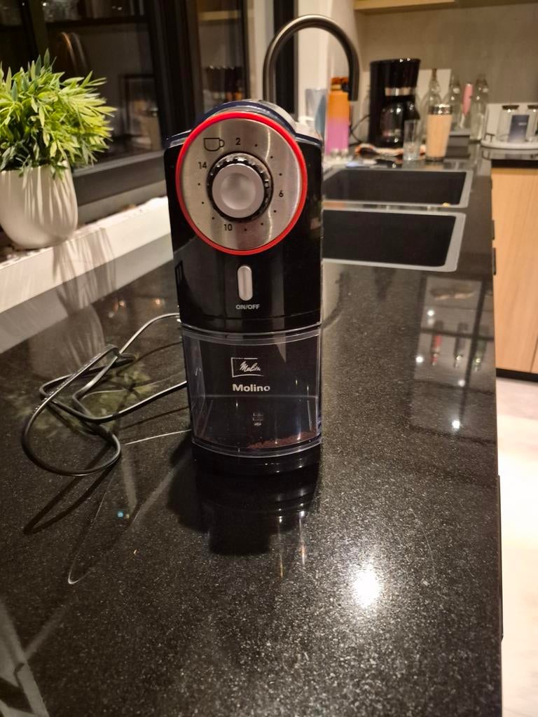 Melitta Molino bonenmaler - Werkt perfect, Ophalen of Verzenden, Zo goed als nieuw, Overige modellen, Koffiebonen