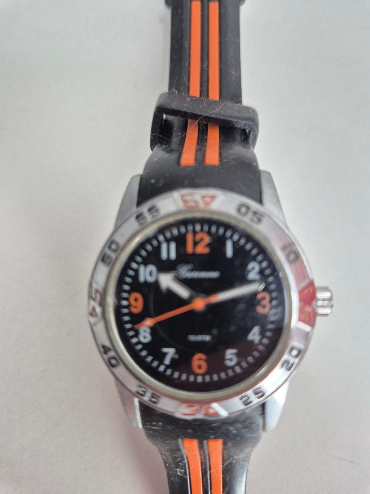 Garonne Water Stripes KQ30Q470 Kinderhorloge, Ophalen of Verzenden, Zo goed als nieuw, Zwart, Jongen of Meisje