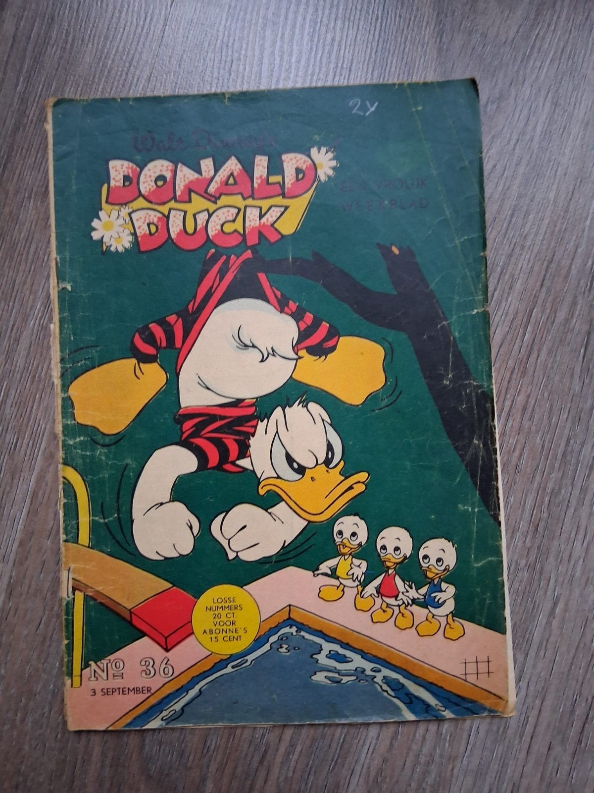 Donald Duck nr. 36 - 3 September 1955 (Vintage Stripboek), Ophalen of Verzenden