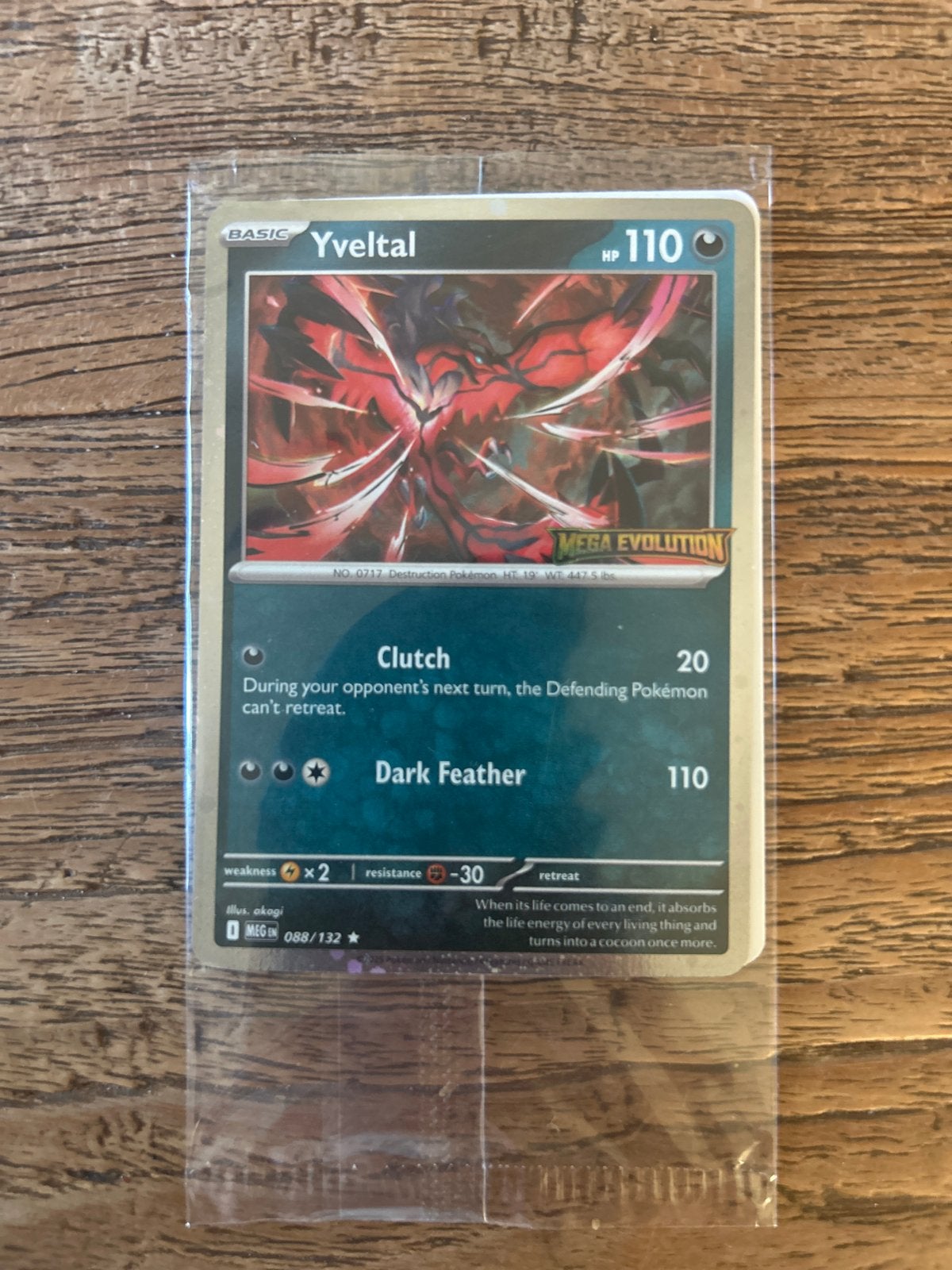 Pokémon Kaart Yveltal (EN PROMO CARD YVELTAL), Ophalen of Verzenden, Zo goed als nieuw, Losse kaart