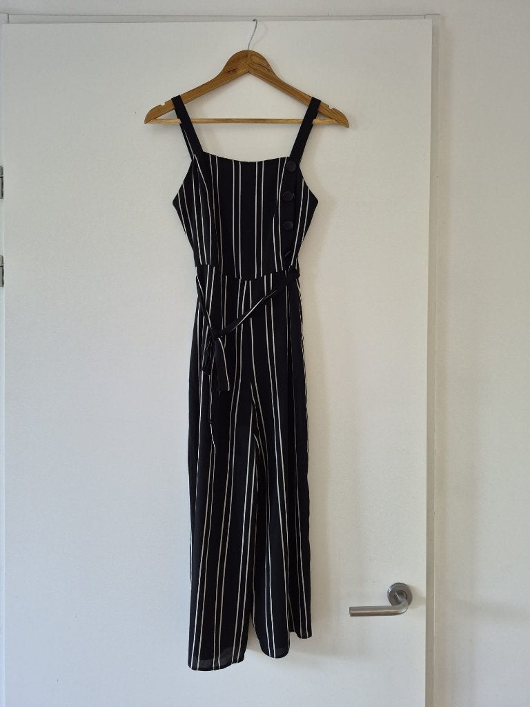 Jumpsuit Primark maat 34 dames - zwart / wit, Primark, Zwart, Ophalen of Verzenden, Zo goed als nieuw