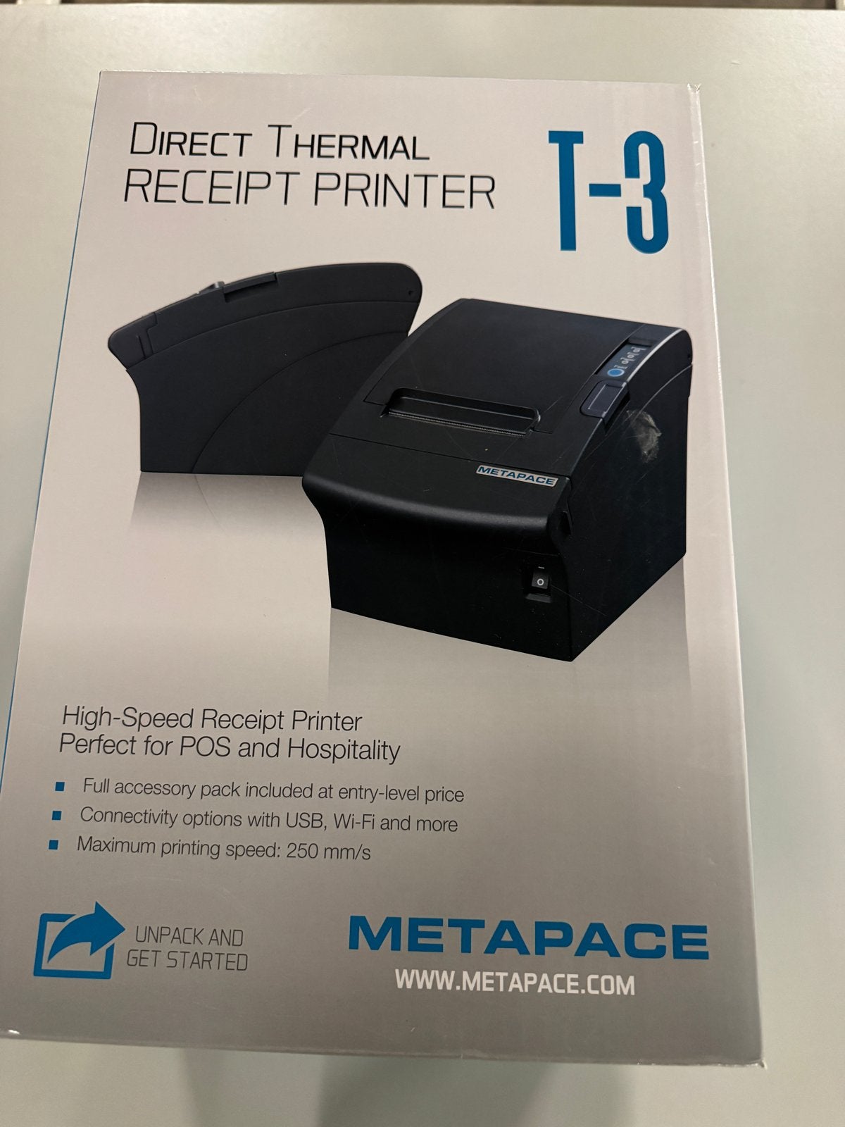 Metapace T-3 Direct Thermische Bonprinter - Nieuw, Computers en Software, Zwart-en-wit printen, Printer, Nieuw, Ophalen of Verzenden