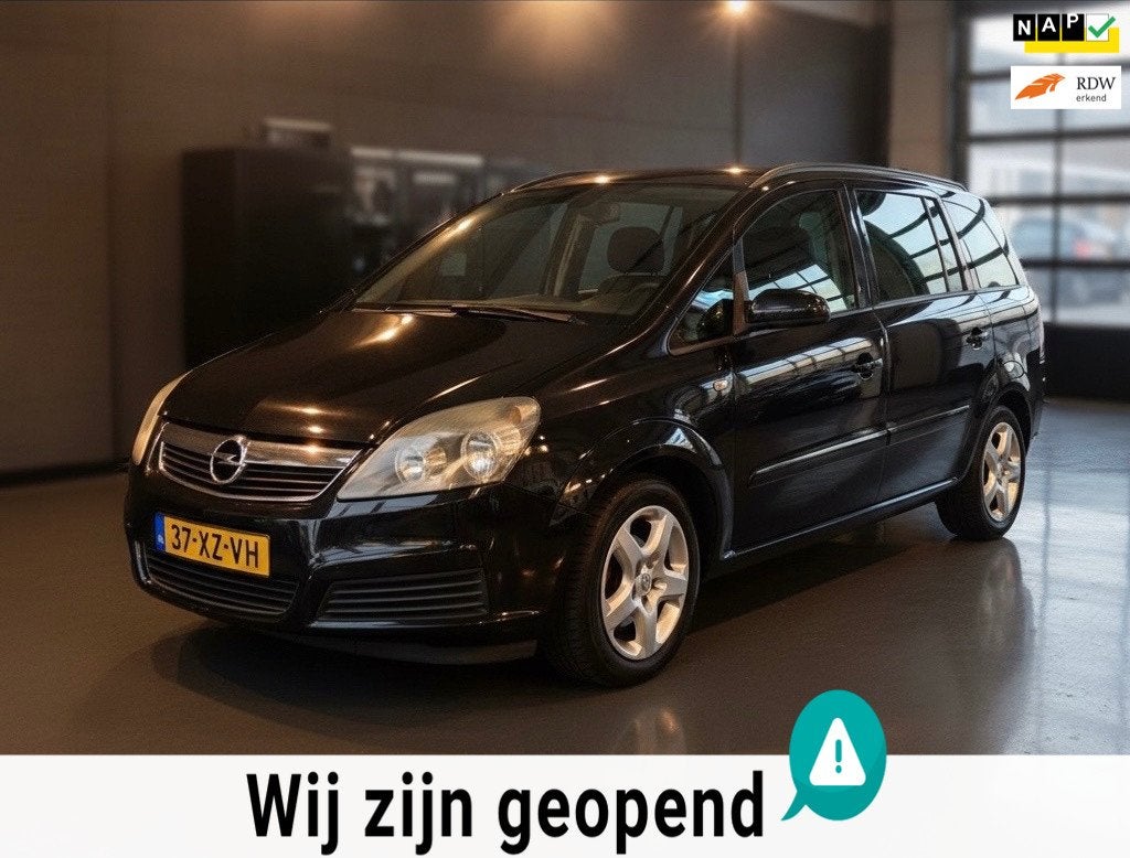 Opel Zafira 1.6 Business-airco-elek ramen-7 persoons riem is, Auto's, Voorwielaandrijving, Gebruikt, 4 cilinders, Startonderbreker